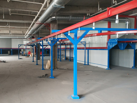 山東噴涂流水線工程案例